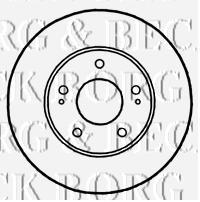 BBD4808 Borg&beck freno de disco delantero