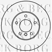 BBD4810 Borg&beck disco de freno trasero