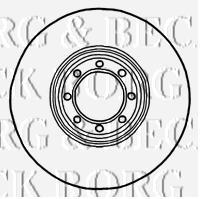 BBD5902S Borg&beck disco de freno trasero