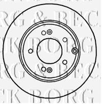 BBD5906S Borg&beck disco de freno delantero