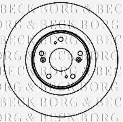 BBD5892S Borg&beck disco de freno delantero