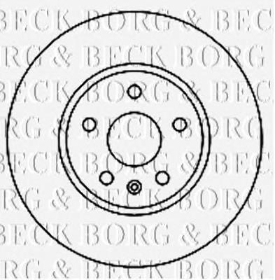 BBD5894S Borg&beck disco de freno delantero