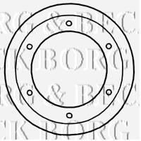 BBD5921S Borg&beck disco de freno trasero