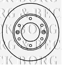 BBD5927S Borg&beck freno de disco delantero