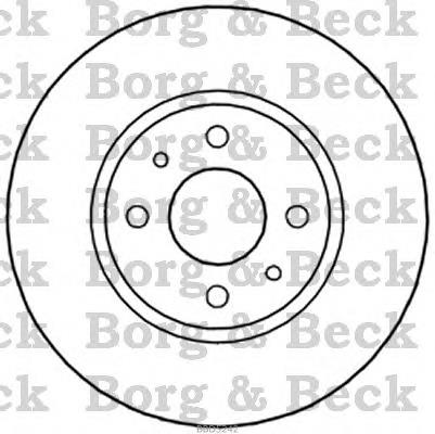 BBD5242 Borg&beck disco de freno delantero