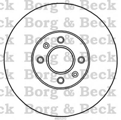 BBD5243 Borg&beck freno de disco delantero