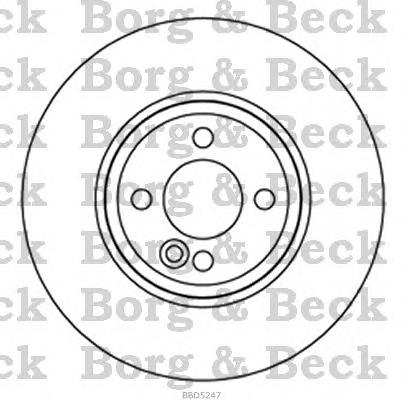 BBD5247 Borg&beck disco de freno delantero