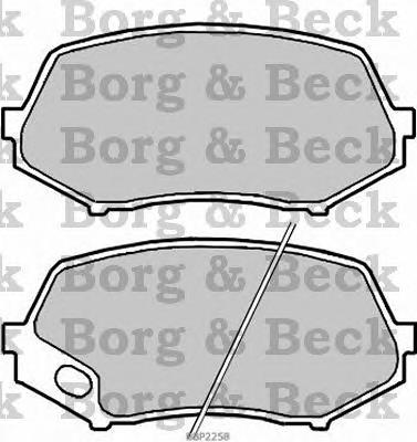 BBP2258 Borg&beck pastillas de freno delanteras