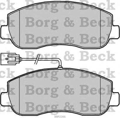 BBP2266 Borg&beck pastillas de freno delanteras