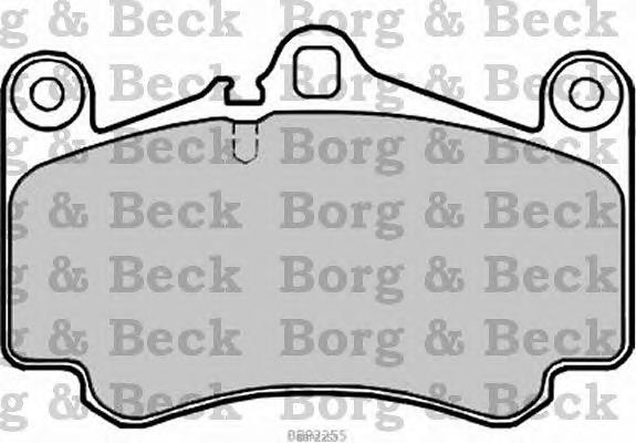 BBP2255 Borg&beck pastillas de freno delanteras