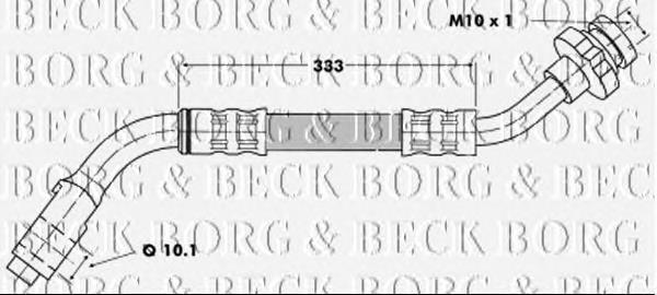 BBH6313 Borg&beck latiguillos de freno delantero derecho