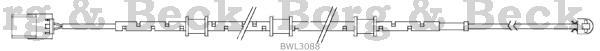 BWL3088 Borg&beck contacto de aviso, desgaste de los frenos