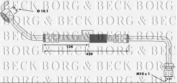 BBH6179 Borg&beck latiguillos de freno delantero derecho