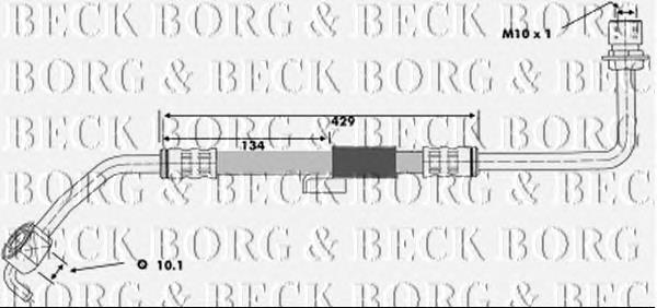 BBH6178 Borg&beck latiguillos de freno delantero izquierdo