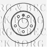 BBD4114 Borg&beck disco de freno trasero