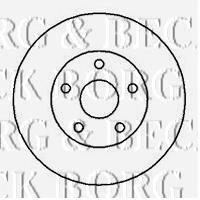 BBD4118 Borg&beck freno de disco delantero