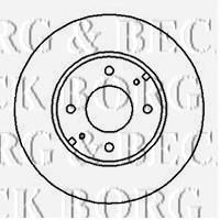 BBD4132 Borg&beck disco de freno delantero