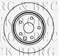 BBD4189 Borg&beck disco de freno trasero