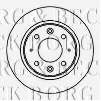 BBD4190 Borg&beck disco de freno trasero