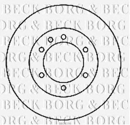 BBD4199 Borg&beck disco de freno trasero