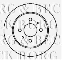 BBD4198 Borg&beck disco de freno trasero