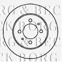 BBD4200 Borg&beck disco de freno trasero