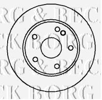 BBD4193 Borg&beck disco de freno trasero
