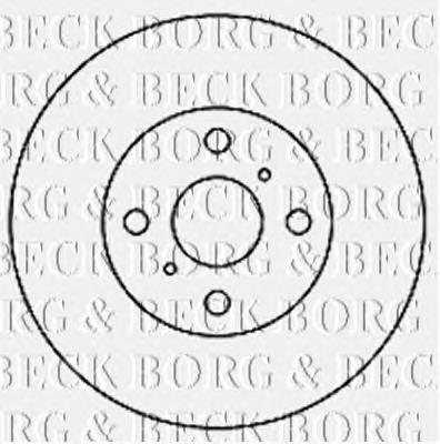 BBD4167 Borg&beck disco de freno delantero