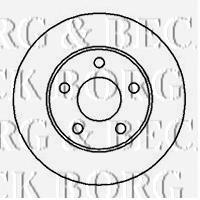 BBD4178 Borg&beck disco de freno delantero