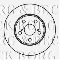 Freno de disco delantero BBD4104 Borg&beck