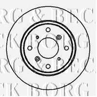 BBD4080 Borg&beck disco de freno trasero