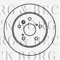 BBD4075 Borg&beck disco de freno trasero