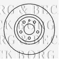 BBD4083 Borg&beck freno de disco delantero