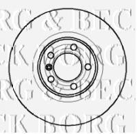 BBD4085 Borg&beck disco de freno trasero