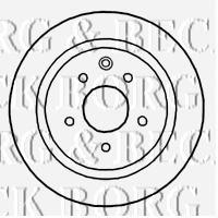 BBD4670 Borg&beck disco de freno trasero
