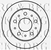 BBD4668 Borg&beck disco de freno trasero
