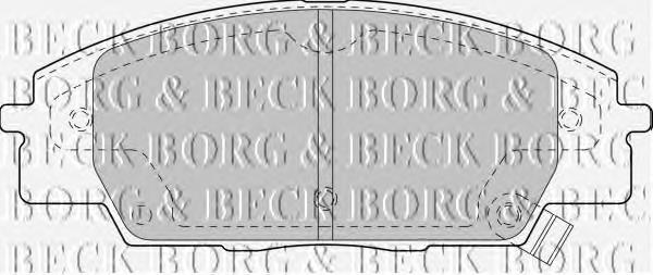 BBP1742 Borg&beck pastillas de freno delanteras