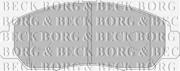 BBP1741 Borg&beck pastillas de freno delanteras
