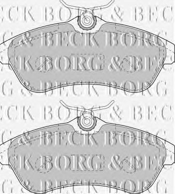BBP1735 Borg&beck pastillas de freno delanteras
