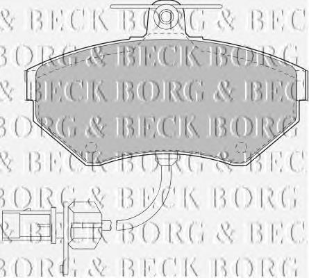 BBP1733 Borg&beck pastillas de freno delanteras