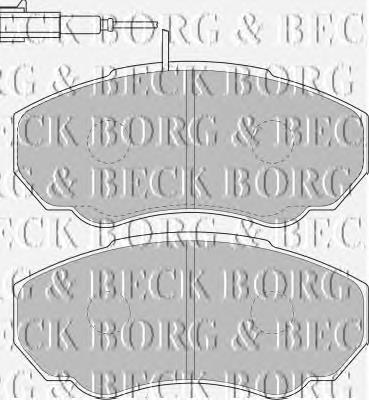 BBP1736 Borg&beck pastillas de freno delanteras