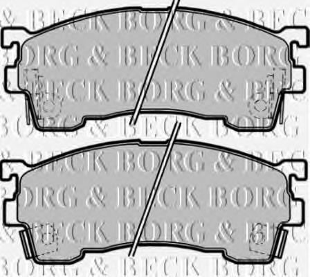 BBP1750 Borg&beck pastillas de freno delanteras