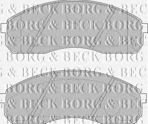 BBP1749 Borg&beck pastillas de freno delanteras