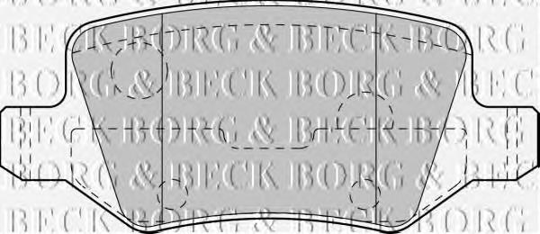 BBP1753 Borg&beck pastillas de freno traseras