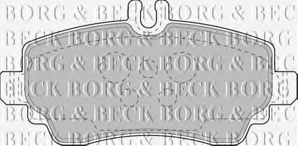 BBP1752 Borg&beck pastillas de freno delanteras