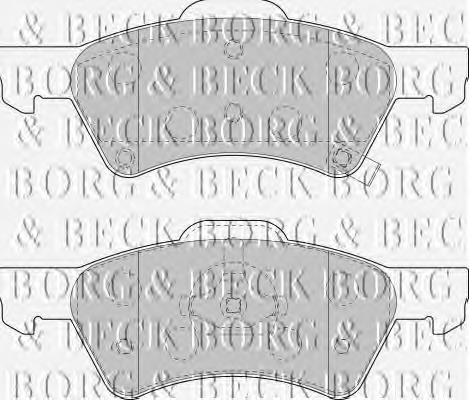 BBP1745 Borg&beck pastillas de freno delanteras