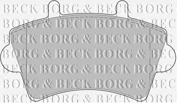 BBP1746 Borg&beck pastillas de freno delanteras