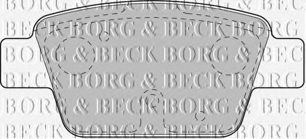 BBP1718 Borg&beck pastillas de freno traseras