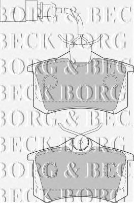 BBP1721 Borg&beck pastillas de freno traseras