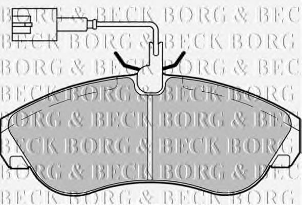 BBP1720 Borg&beck pastillas de freno delanteras